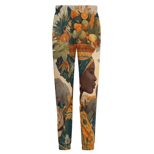 Savanna African Woman Animal World Men's Pajama Pants Lounge Pant Sleepwear PJ Bottoms4