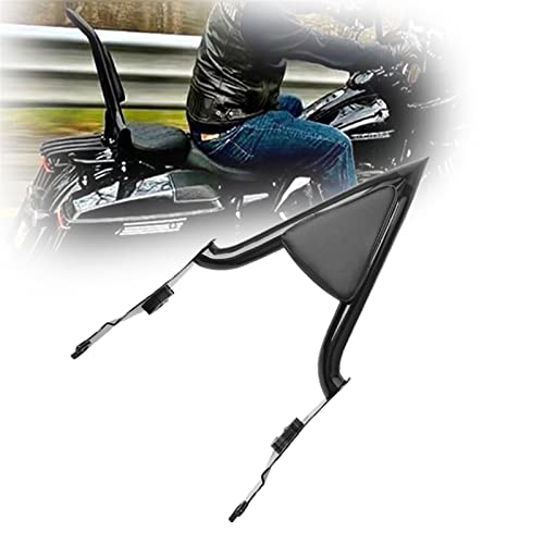 Dossier sissy bar passager amovible noir avec coussin pour Harley Touring 2009-2021