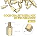 PATIKIL M2.5 x 7+4 mm Female Thread Hex Brass PCB Standoff, 50 Pcs for FPV Drone Quadcopter PCB Motherboard Steel Screw Nut Set Computer Electrical, Gold