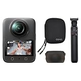 DJI Osmo 360 バッテリー延長コンボ、1インチ360°イメージングエリアを備えた360°カメラ、ネイティブ8K 360°動画、4K/120fps＆170°ブーストビデオ、バッテリー延長ロッド、長時間撮影用アクションカメラ