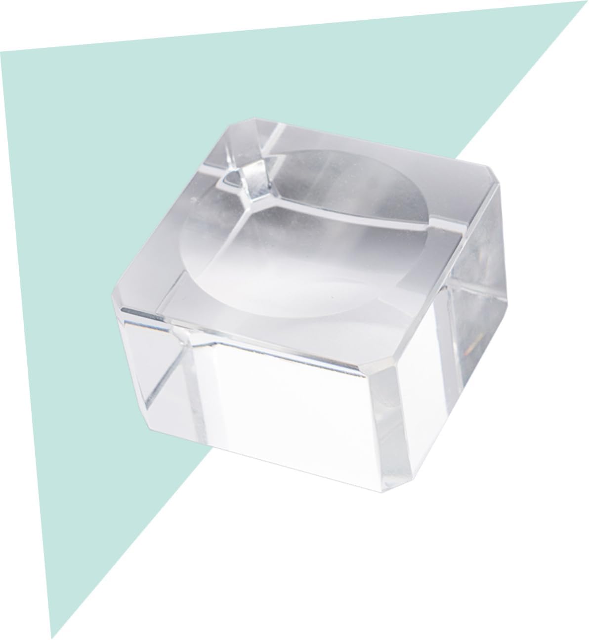 3PCS Crystal Ball Stand Set Round Display Holder with Elegant Concave Base for Home or Office Decoration