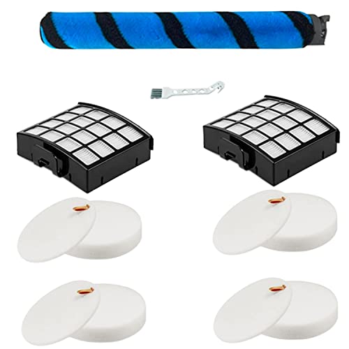 Amyehouse Soft Brushroll Filters Replacement Parts Acessories for Shark Vertex DuoClean PowerFin Upright Vacuum AZ2002 AZ2000 AZ2000W Accessories, Part # 1483FC2000 XHFA 2000 & XFFKAZ2000