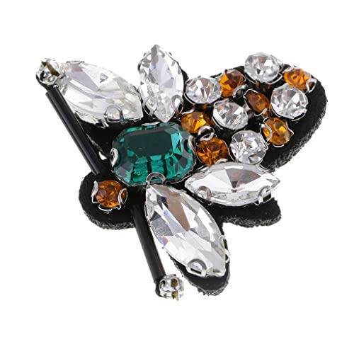 Kit di 4pz 3D Applique Strass Perline Patch per