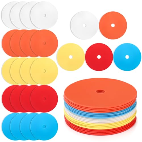 Eorbow 20 Pcs 6 Inch Flat Cones Spot Markers, Non-Skid