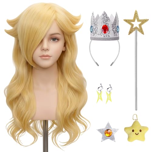 Bopocoko 7pcs Girls Blonde Princess Wig Kid Halloween Cosplay Costume BU263 by Bopocoko - Used condition - US$19.29