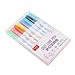 Produktbild Luccase Marker Stift Satz 8 Farben 13.5cm Kunststoff Zweifarbige Glitter Color Fluorescent Marker Metallfarbstift Doppelt Line Kontur Stift für Kartenmarkierung Gästebuch Fotobuch