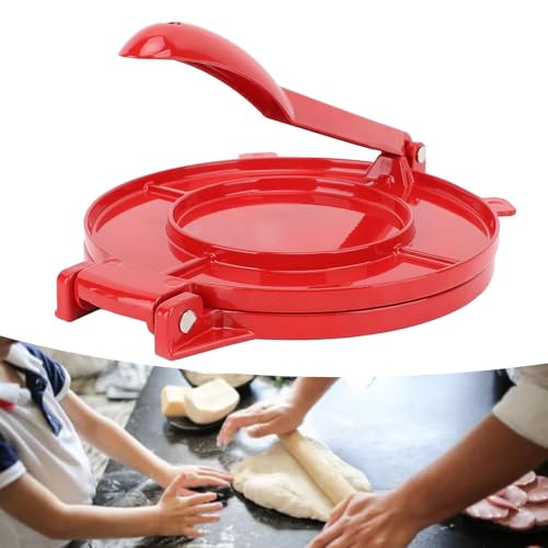 Tortilla Press, Dough Maker for Flour Tortilla 10 Inch Tortilla Maker Aluminum Alloy Dough Press Flatbread Dumpling Skin Maker with Handle for Home Use