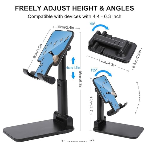 Support universel mains libres pour smartphone de 4 à 8 pouces sur bureau - 2