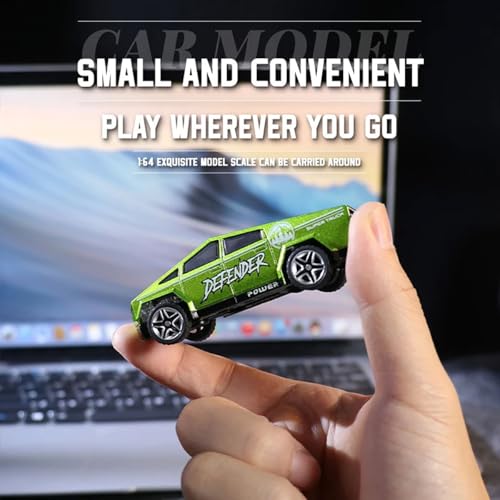 Image of Magicwand R /c Rechargeable【Type-C Charging】 2-in-1 Miniature CyberrTruck with Trailer & Led Lights【1 Random Color Will be Shipped】