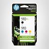 HP Cartuchos de tinta originales 910 cian, magenta, amarillo/910XL negro (paquete de 4) | Works OfficeJet 8010, 8020 Series OfficeJet Pro 8020, 8030 Series | Elegible para Instant Ink | 3JB41AN