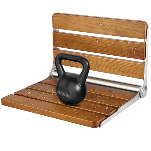 Foldable Shower Bench Seat, Wall Mounted Shower Bench, Fold Down