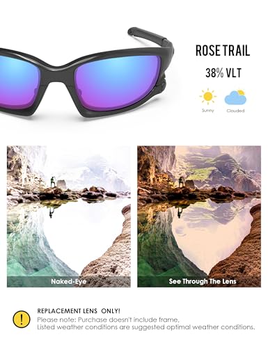 Image of BLAZERBUCK Polarized Replacement Lenses&Sock Kit for Oakley Split Jacket OO9099 Sunglass