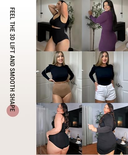 Image of FeelinGirl Body Shaper Tummy Control Shapewear Underwear High Waisted Shaping Briefs Panty Girdle