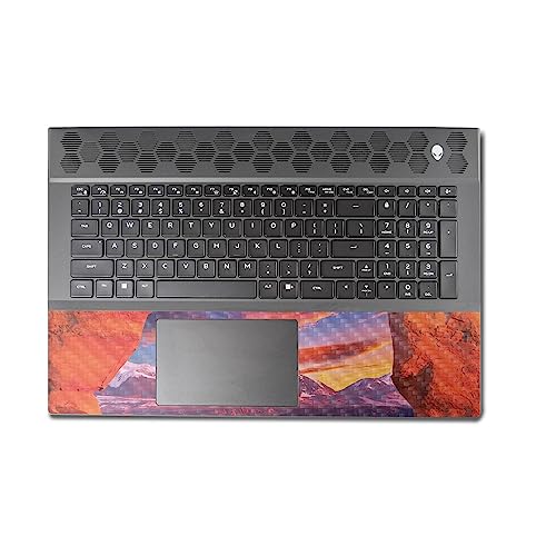 Image of MightySkins Carbon Fiber Skin Compatible with Alienware M18 R1 (2023) Full Wrap Kit - Vibrant Arch | Protective, Durable Textured Carbon Fiber Finish | Easy to Apply & Change Styles | Made in The USA