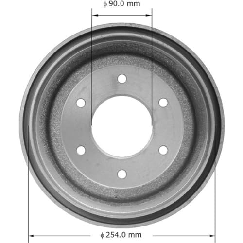 Image of Bendix Premium PDR0374 Brake Drum compatible with Nissan 521 Pickup 1972-1969, 620 1979-1975, 620 Pickup 1974-1972, 720 1981-1980