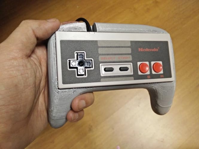 Ergonomic Controller Grip Handle for Nintendo NES, Protective Gamepad Cover Case, 3D Printed Custom Holder, Enhanced Gaming Comfort image 3