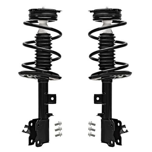 Image of Detroit Axle - 10pc Front Struts Kit for 2009 2010 2011 2012 2013 2014 Nissan Murano, 2 Struts w /Coil Spring 2 Lower Control Arm with Ball Joint 2 Sway Bars 4 Inner Outer Tie Rods Replacement