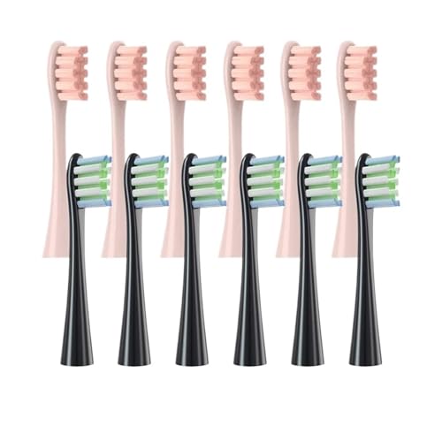 �����p�u���V�w??�b�h 5/12 �AOclean X/X PRO/Z1/F1/One/Air 2/SE �\�t�g�u���V���t�B���m�Y���^��тƌ݊�������(6Black6Pink)