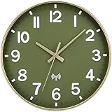 Horloge murale à piles : aucune alimentation nécessaire - Fonctionne avec seulement 1 pile AA (non incluse). Flexibilité maximale lors du placement : sur le mur, sur la table de chevet, le bureau ou toute autre surface.