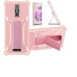 Aroepurt Hülle Für Gigaset GS170 Hülle Hülle Handyhülle Schutzhülle Cover [mit gehärtetem Glas-Screen-Protector] Hybrid [Folding Support Magnetic] [Frosted Anti-Fingerprint] Rosa