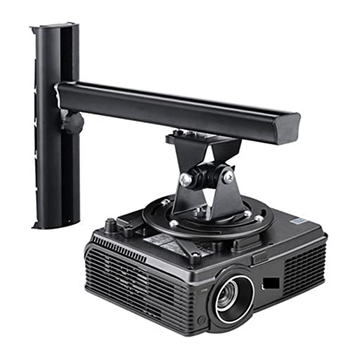 Soporte de techo para proyector negro con anclaje de 3 orificios y 4 orificios
