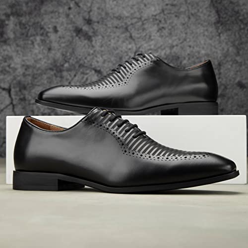 Meijiana Men's Oxfords Luxury Oxford Shoes For Men Business Casual Shoes Men's Lace-Up Fashion Shoes, Black-05,9 Us #TOP4