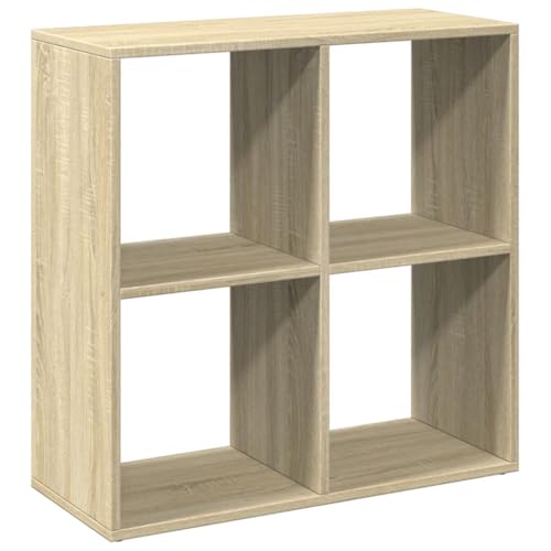 Estantería moderna de madera roble Sonoma con acabados premium para despachos de diseño 4