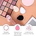 TIESOME 8Pcs Mini Powder Puff, 4 Colors Finger Powder Puff Small Powder Finger Puffs Triangle Makeup Puffs for Foundation Setting Cushion Puff for Women Girls