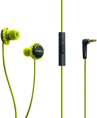 SOL REPUBLIC 1131-40 Relays 3-Button In-Ear Headphones - Lemon Lime