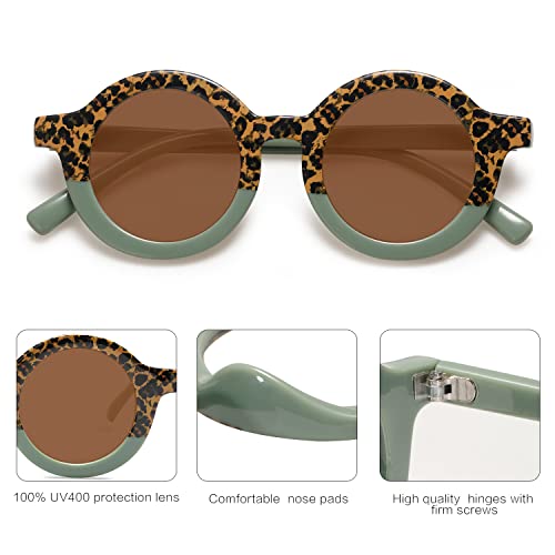 Image of SOJOS Cute Round Polarized Sunglasses for Kids Girls Boys UV400 Protection De Sol Gafas Beach Holiday