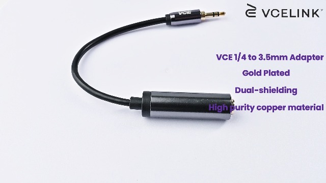 Amazon.com: VCE 1/4 to 3.5mm Adapter, 3.5mm 1/8 inch Male to 6.35