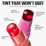 Milk Makeup Cooling Water Jelly Tint – Sheer Lip + Cheek Stain with Vegan Collagen, Seawater + Aloe – Hydrating, Long-Lasting, Buildable Lip Tint + Blush – Spritz, 0.17 oz - Image 2