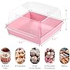7 X 7 X 4 Inches Paper Cake Boxes With Clear Lids 20 - View #11