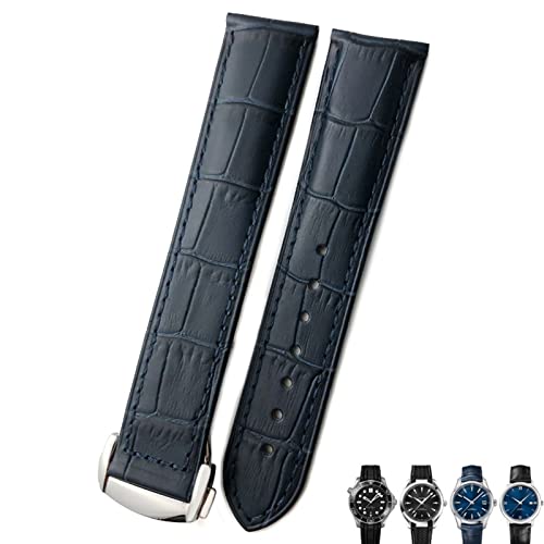 Correa de reloj de cuero de vaca de 20 mm para Omega Speedmaster ideal para reuniones de negocios