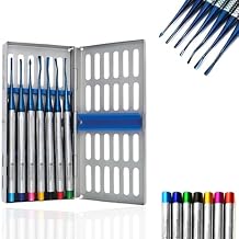 Dental Tooth Luxating Root Extraction Instruments 7PCS DENTAL PDL ELEVATORS LUXATING ROOT SURGERY IMPLANT PRECISE + CASSETTE CASE