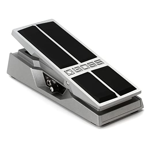 Pedal de volumen estéreo BOSS FV-500L — Movimiento ultrafluido de pedal de impedancia baja y cuerpo de aluminio fundido de alto rendimiento
