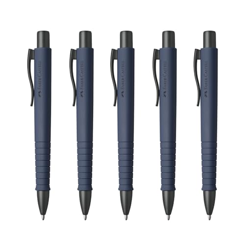 Faber-Castell - Kugelschreiber Poly Ball Urban Blue, 5 Stück