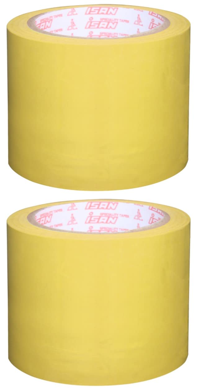 ISAN® YELLOW Vinyl Floor Marking Tape 96mm (4" Approx) Width X 15Mtr Length, PVC, Non-Abresive (2 Pcs.) (B09HC2FGDW) Amazon Price History, Amazon Price Tracker