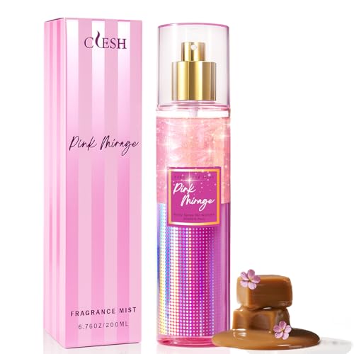 CLESH Shimmer Body Spray for Women, Pink Mirage, 6.7 Fl Oz