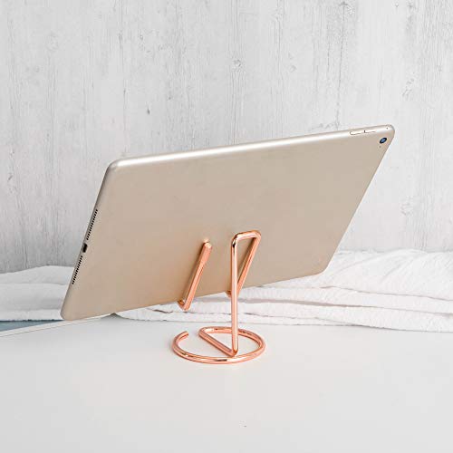 Cell Phone Iron Stand Holder, Rose Gold Universal Portable Tablets Holder, Compatible With All Mobile Phones By Hubhnb (Golden) #TOP4