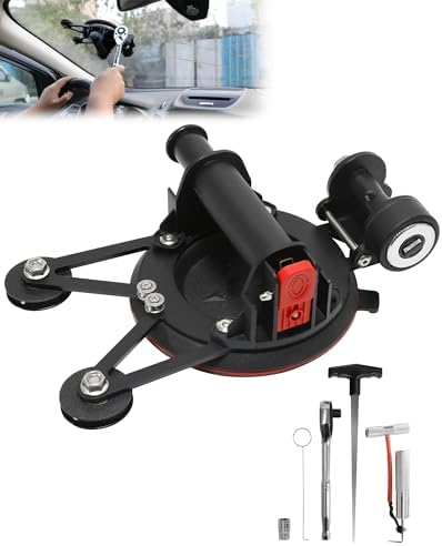 Krysolad Upgrade Auto Windshield Glass Removal Tool Kit, Without Cutting line, Dual-Cutting, Auto Glass Cut Out Tool with Locking Function, with Threader and Windshield Cutter for Cars and Trucks