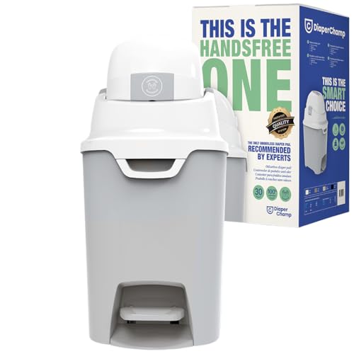 DIAPER CHAMP ONE Standard Handsfree mit Pedal - Windeleimer - geruchsdicht...