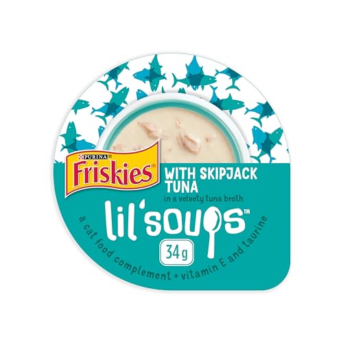 Friskies Lil' Soups Cat Food Complement, Skipjack Tuna - 34 g Cup (8 Pack) image 3