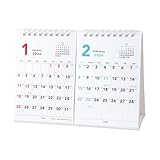 エムプラン 2026 カレンダー キュービックス 卓上 A5 2ヶ月 ベーシック 204004-01-65 2026年 1月始まり