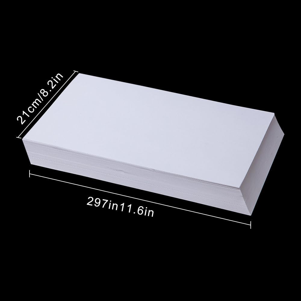Kaart en papier A4-50 vel, 250 g/m², gekleurd karton, dik papier, glad karton, gemiddeld gewicht voor uitnodigingen, stationair afdrukken, plakboekbenodigdheden (wit