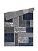 L'Baiet Verena Geometric Area Rug Blue Grey 5' x 7' Medium Area Rugs Carpet for Living Room, Bedroom, Dining Table, Office, Hallway, Foyer | Neutral Colorful Modern Abstract Home Decor