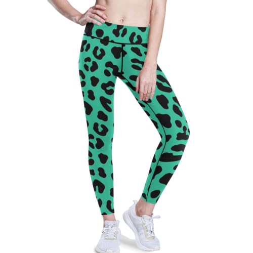 Leggings de yoga suaves y estilizados con llamativo estampado de leopardo