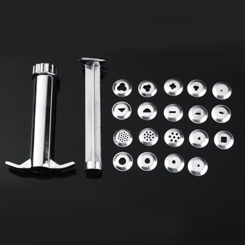 Smandy Clay Extruder Gun, Zink -Legierungs -Handwerkswerkzeug mit 19 Scheiben für Präzise Tonforming und Gebäckdekoration, Ideal für Künstler und Hobbyisten