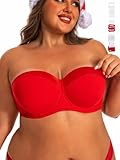 Dvpol Strapless Bra 38D Bras for Women Push up Clear Straps
