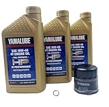 Yamaha Yamalube MT09 (2014-2020) All Purpose Oil (3 Quarts) and Filter Change Kit, #5GH-13440-80-00 and #LUB-10W40-FS-12